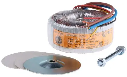 Produktfoto 1 von Nuvotem Talema Ringkerntransformator, Primär 230 V ac / Sekundär 2 x 55 V ac 2 Ausg. 120 VA, 5A 1.2 kg 60 Hz 50 Hz