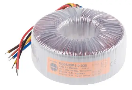 Produktfoto 1 von Nuvotem Talema Ringkerntransformator, Primär 230 V ac / Sekundär 2 x 30 V ac 2 Ausg. 500 VA, 10A 3.5 kg 60 Hz 50 Hz