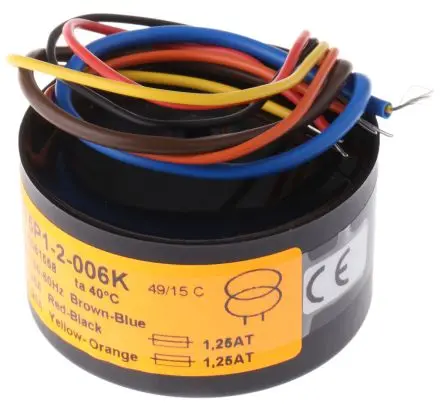 Produktfoto 1 von Nuvotem Talema Ringkerntransformator, Primär 230 V ac / Sekundär 2 x 6 V ac 2 Ausg. 15 VA, 1.25A 0.34 kg 60 Hz 50 Hz