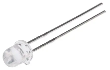 Produktfoto 1 von Optek OP290 IR-Diode, 5 mm (T-1 3/4), 890 nm, 2-Pin, Durchsteckmontage 1-LEDs