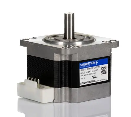Produktfoto 1 von Sanyo Denki SM2561 1.8 ° Schrittmotor 24V dc / 2A 0.75Nm, 56 x 56 mm Wellen-Ø 7.5 mm