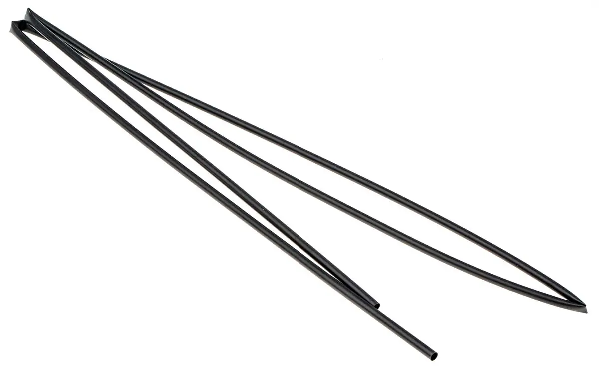 Produktfoto 1 von TE Connectivity RNF-3000 Wärmeschrumpfschlauch, Polyolefin Schwarz, Ø 3 mm Schrumpfrate 3:1, Länge 1.2m