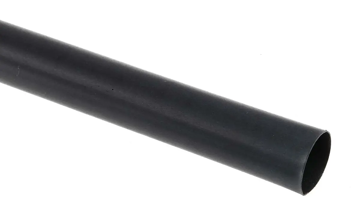 Produktfoto 1 von TE Connectivity RNF-3000 Wärmeschrumpfschlauch, Polyolefin Schwarz, Ø 9 mm Schrumpfrate 3:1, Länge 1.2m