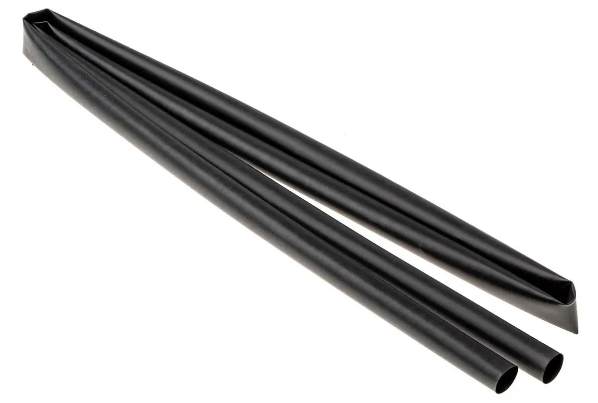 Produktfoto 1 von TE Connectivity RNF-3000 Wärmeschrumpfschlauch, Polyolefin Schwarz, Ø 12 mm Schrumpfrate 3:1, Länge 1.2m