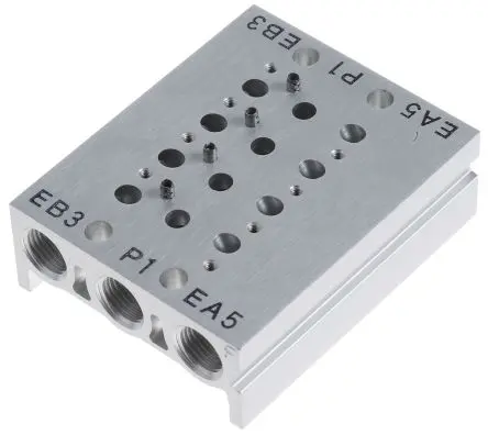 Produktfoto 1 von SMC Serie SS5Y3 Aluminiumdruckguss Verteiler 4-Stationen Anschluss G