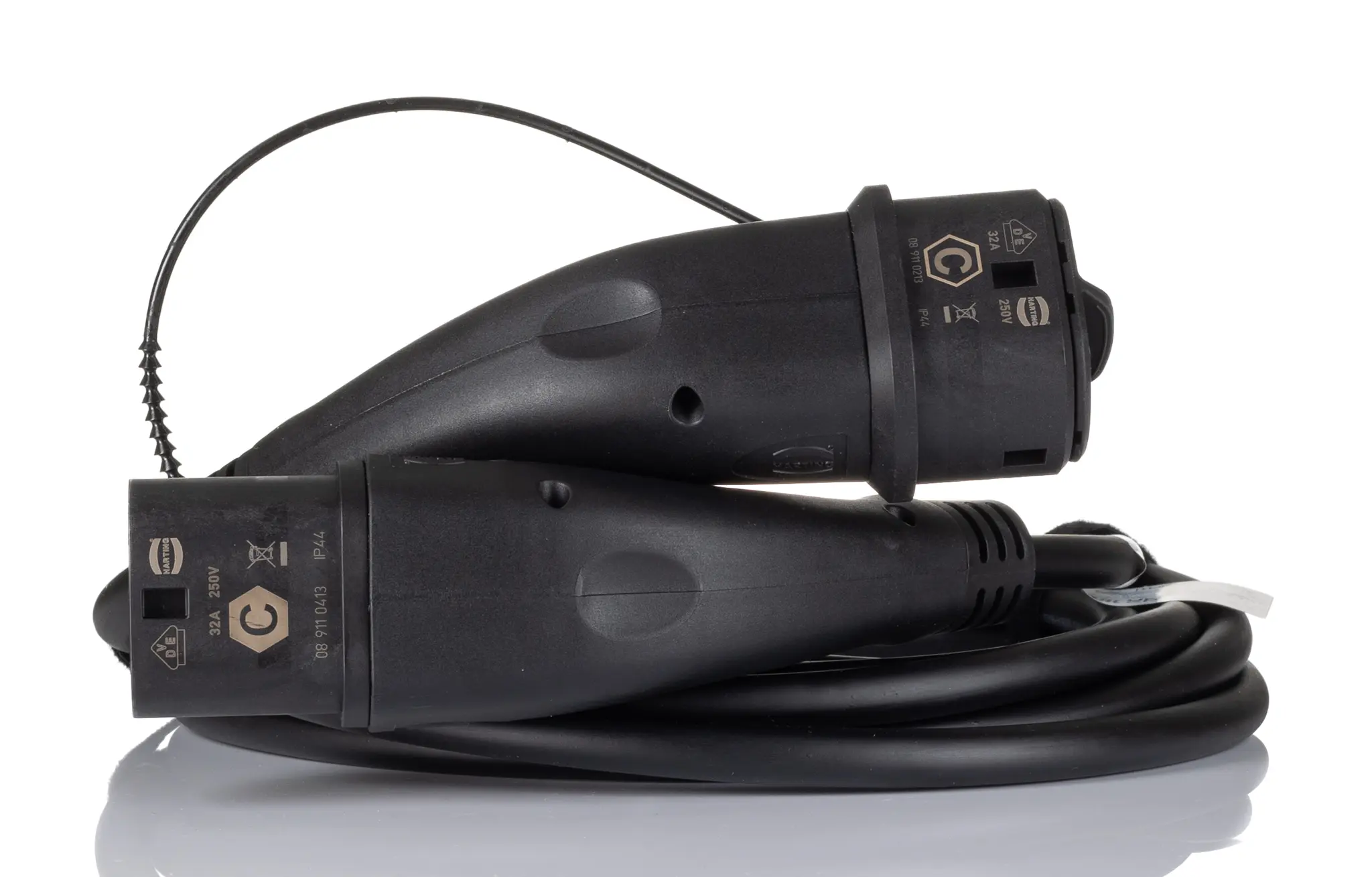 HARTING EV-Ladekabel 7.4 kW, 32 A Nennstrom, 5 m, Abgeschlossen, IP44
