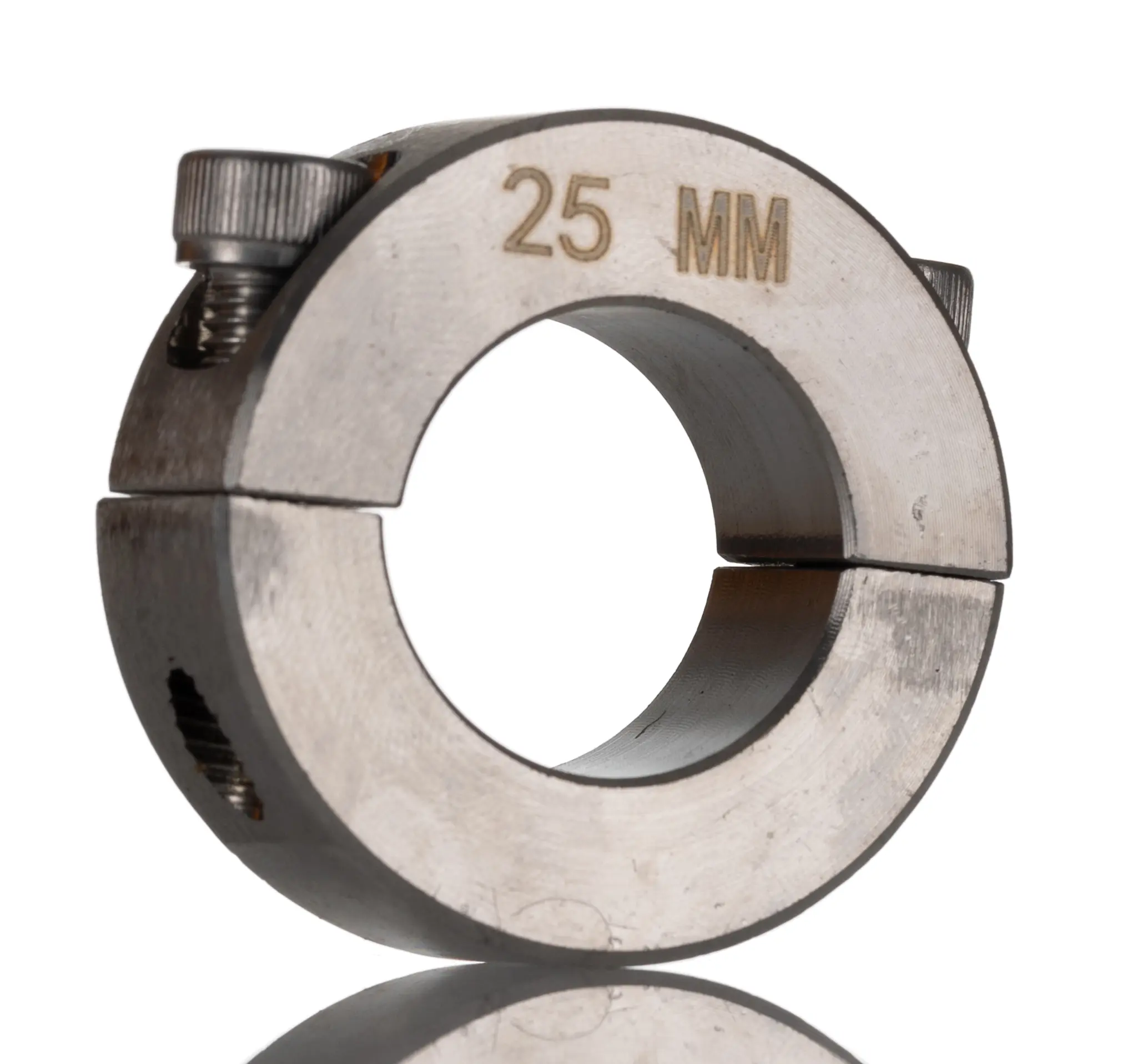 Produktfoto 1 von RS PRO Edelstahl Wellenmanschette Zweiteilig, mit Spannschraube 45 mm Außen-ø  x 15 mm