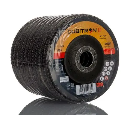 Produktfoto 1 von 3M Cubitron II Aluminiumbeschichtet Lamellenscheibe Ø 125 mm 60+, Korngröße 80 80 pro Paket