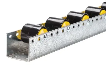 Produktfoto 1 von Interroll Rollenschiene für Hohe Beanspruchung, 74 mm x 962 mm, Rollen-Ø 50 mm x 51.3 mm