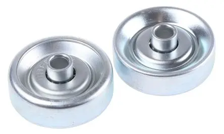 Produktfoto 1 von Interroll ø 48 mm Gleitrolle, 200 N, 16 mm, 8.2 mm, 24 mm, Naben Mat. Stahl, Stahl-Reifen