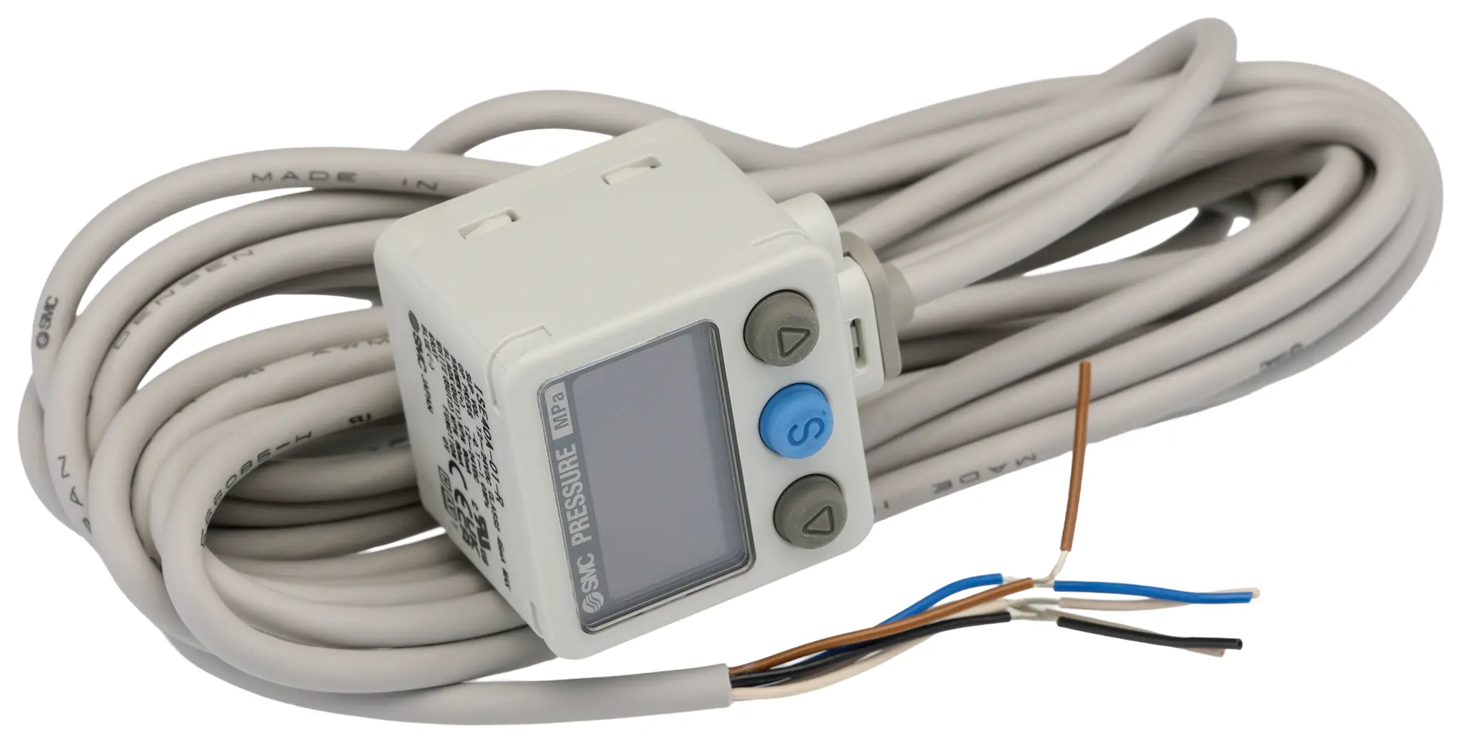 Produktfoto 1 von SMC Drucksensor, -0.1 bar bis 10 bar 24 V, IP65 50 °C