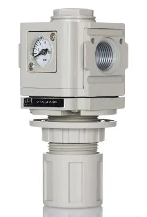 Produktfoto 1 von RS PRO 49 Pneumatikregler G 1/2 10 bar 60L/s G