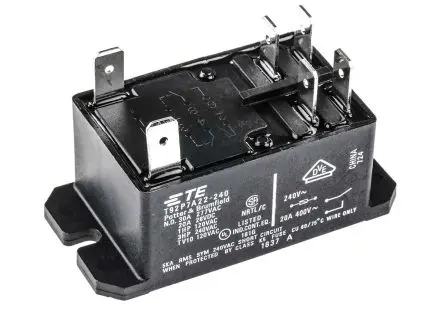 Produktfoto 1 von TE Connectivity T92 Leistungsrelais 240V ac Spule DPST 30A 3.8 kΩ