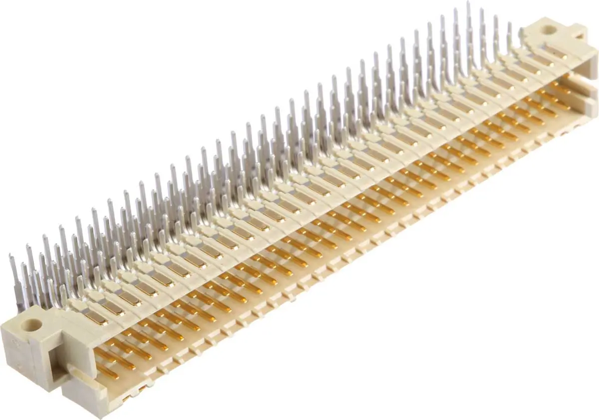 HARTING har-bus 64 Klasse C1 DIN 41612 Stecker gewinkelt, 160-polig / 5-reihig, Raster 2.54 mm Raster Durchsteckmontage