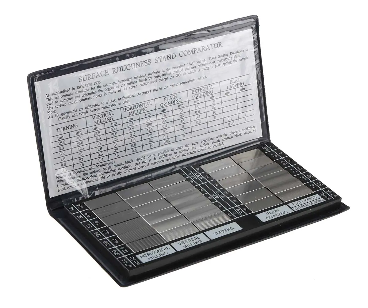Produktfoto 1 von RS PRO Oberflächen-Vergleichsplatten-Set 30 Stk.