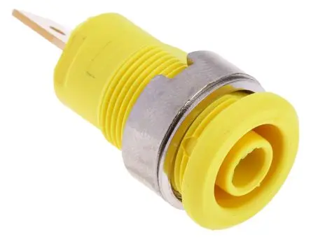 Produktfoto 1 von Staubli 4 mm Buchse Gelb Buchse für Laborstecker, Kontakt Gold, 1000V 32A Stecker