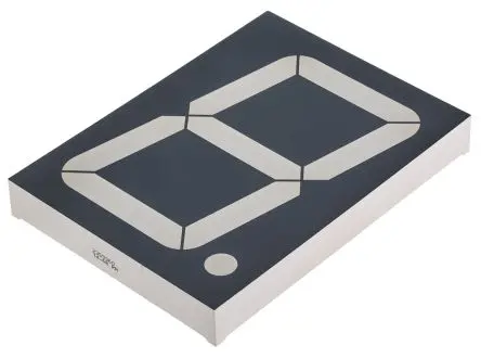 Kingbright LED-Anzeige 7 Segmente 1 Zeichen Anode, Rot 617nm 23mcd Zeichenbreite 59.5 mm Rechts Zeichenhöhe 101 mm