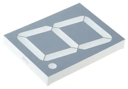 Kingbright LED-Anzeige 7 Segmente 1 Zeichen Anode, Grün 568nm 31mcd Zeichenbreite 59.5 mm Rechts Zeichenhöhe 101 mm