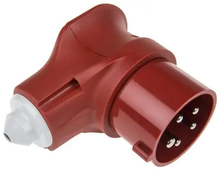 MENNEKES Vario TOP Leistungssteckverbinder Rot 3P+N+PE, 400V, Kabel Gerade IP44 16A Phasenwender