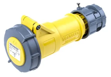 Produktfoto 1 von MENNEKES PowerTOP Leistungssteckverbinder Gelb, 110V 3P / 16A, Kabel IP67
