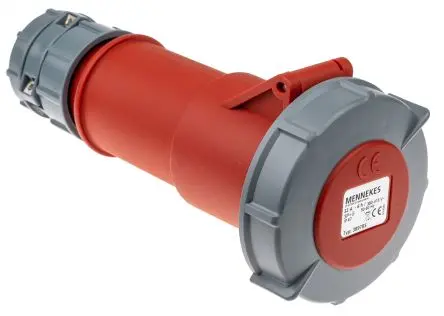 Produktfoto 1 von MENNEKES PowerTOP Leistungssteckverbinder Rot, 40V 4P / 32A, Kabel IP67