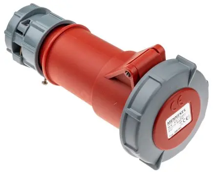 Produktfoto 1 von MENNEKES PowerTOP Leistungssteckverbinder Rot, 400V / 16A, Kabel IP67