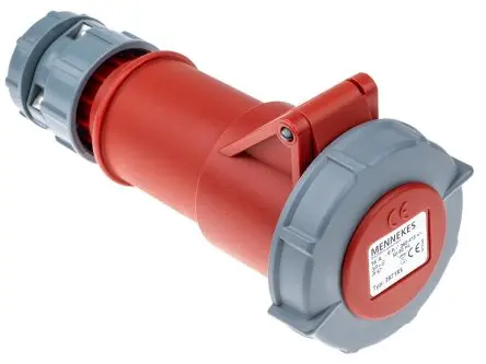 Produktfoto 1 von MENNEKES PowerTOP Leistungssteckverbinder Rot, 400V / 16A, Kabel IP67