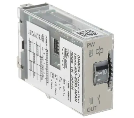 Produktfoto 1 von Omron H3RN Zeitrelais 48 V dc 24V ac, 0.1 s to 10 min, 1 Kont. Multifunktion, 1-poliger Umschalter
