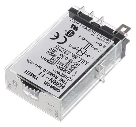 Produktfoto 1 von Omron H3RN Halbleiter-Zeitschaltuhr, DIN-Hutschiene 24 V dc, 0.1 min to 10 h, 1 Kont. Multifunktion, 1-poliger