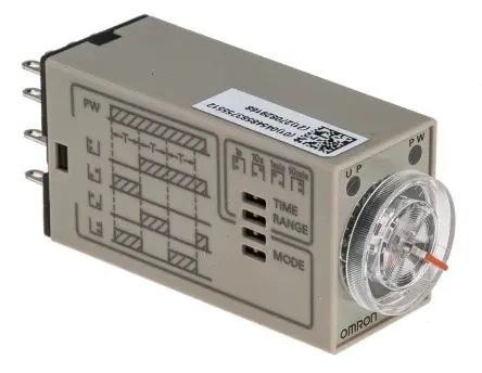 Produktfoto 1 von Omron H3YN Zeitrelais, DIN-Hutschiene 24 V dc 24V ac, 0.1 s to 10 min, 4 Kont. Multifunktion, 4-poliger Wechsler