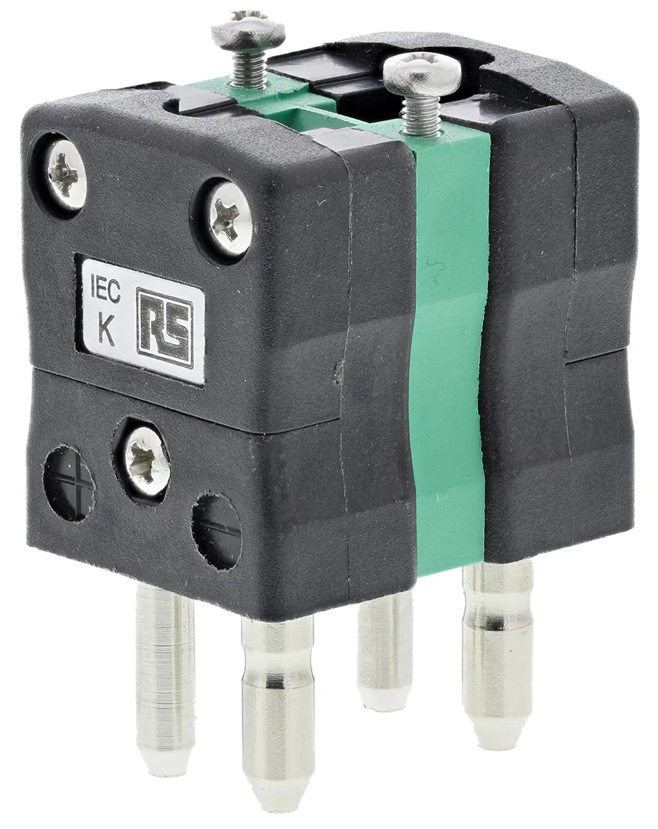 RS PRO Standardgröße Duplex-Steckverbinder für Thermoelement Stecker für Thermoelement Typ K