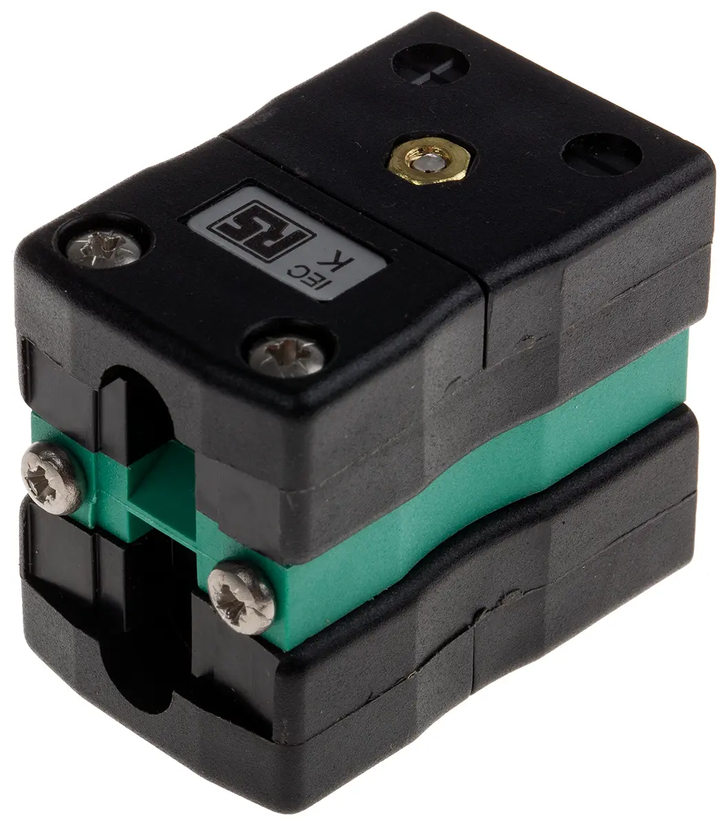 Produktfoto 1 von RS PRO Standardgröße Duplex-Buchsensteckverbinder für Thermoelement Steckbuchse für Thermoelement Typ K