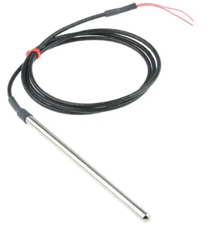 Produktfoto 1 von RS PRO Pt100 Widerstandsthermometer Edelstahl Ø 6 mm 4 x 150 mm Class B, -50 °C → 250 °C, 1 m Leitung