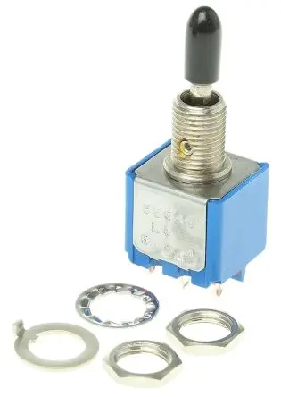 Produktfoto 1 von APEM Panel Kippschalter DPST, Ein-Aus-Ein, 4A, Lot