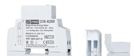 Produktfoto 1 von RS PRO AP25 Energiemessgerät LCD-Hintergrundbeleuchtung Energiemessgerät, 6-stellig / 1-phasig 2 Ausg. Impulsausgang