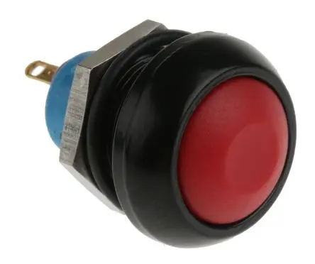 Produktfoto 1 von APEM IP Druckschalter Tastend Panel Ø 13.6 mm, SPST / 5A 50 V dc 250 V ac, IP67