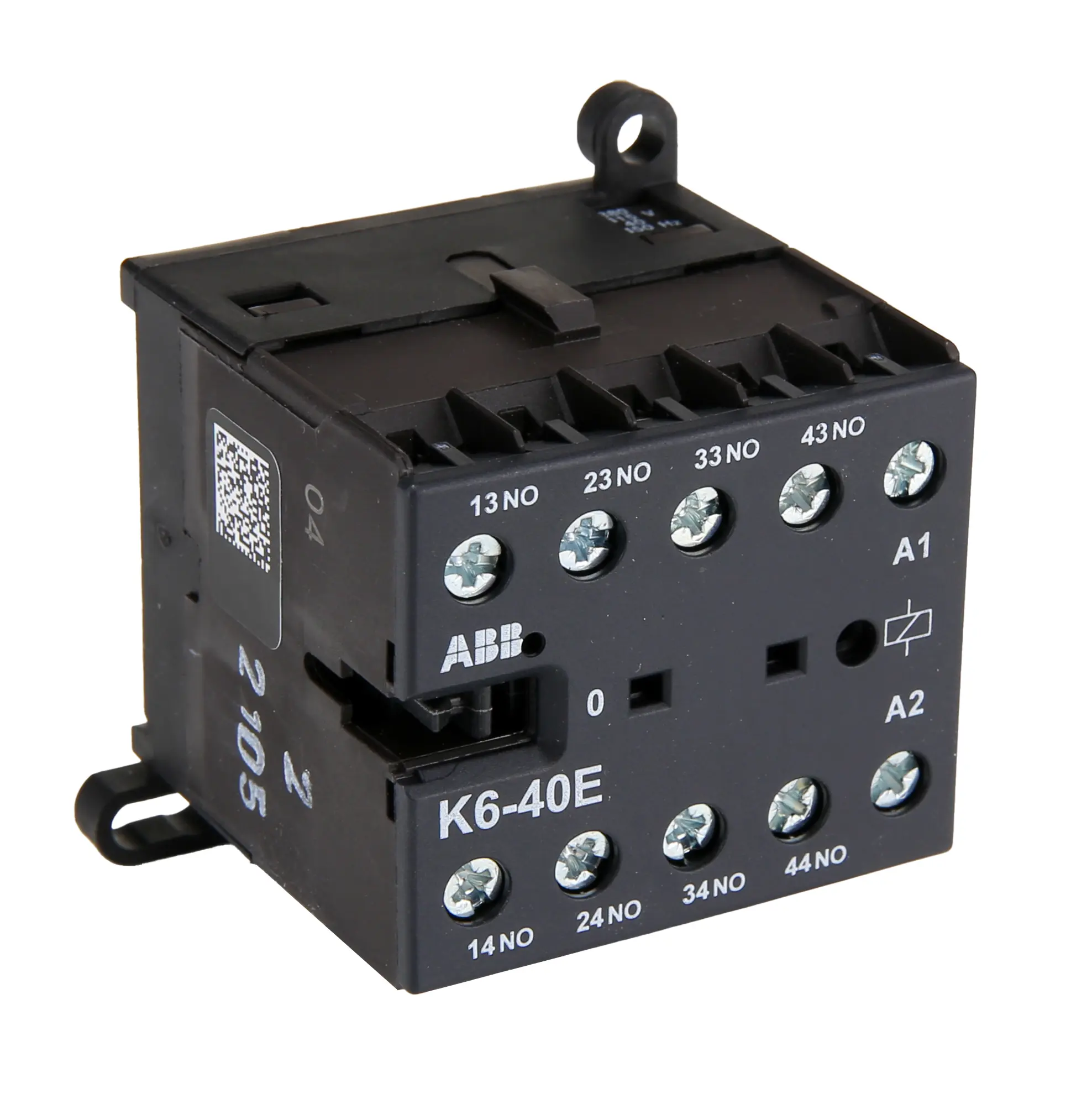 Produktfoto 1 von ABB K6-40E Hilfsschütz 415 V dc-Spule, 4-polig / 4 A 690 V 4 Schließer 8-Hilfskontakte