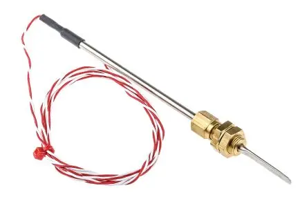 Produktfoto 1 von RS PRO Pt100 Widerstandsthermometer Edelstahl Ø 4 mm 2 x 150 mm Class B, -50 °C → 250 °C, 1 m Leitung