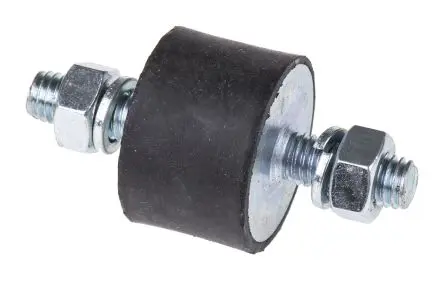Produktfoto 1 von FIBET Fibet Naturgummi Gummipuffer, Außen-/Außengewinde Puffer M8 x 20 mm 65.2 daN, Ø 30 mm x 20 mm, 50 IRHD / bis 16.3