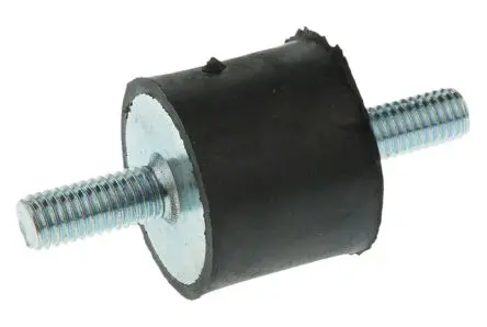 Produktfoto 1 von FIBET Fibet Naturgummi Gummipuffer, Außen-/Außengewinde Puffer M8 x 20 mm 69 daN, Ø 30 mm x 25 mm, 60 IRHD / bis 13.8