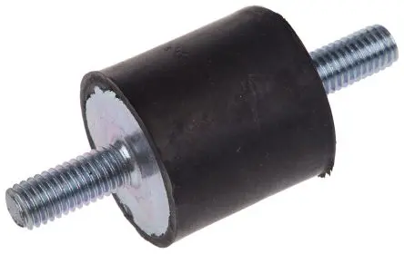 Produktfoto 1 von FIBET Fibet Naturgummi Gummipuffer, Außen-/Außengewinde Puffer M8 x 20 mm 64.8 daN, Ø 30 mm x 30 mm, 60 IRHD / bis 10.8