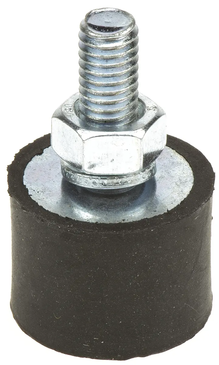 Produktfoto 1 von FIBET Gummi Vibrationsdämpfer, Außen-/Innengewinde Puffer M6, Ø 20mm x 33mm