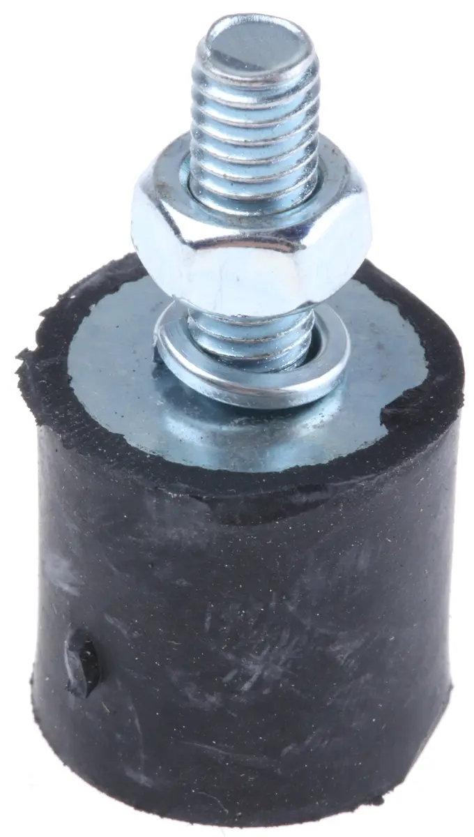 Produktfoto 1 von FIBET Gummi Vibrationsdämpfer, Außen-/Innengewinde Puffer M6, Ø 20mm x 38mm