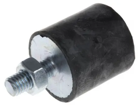 Produktfoto 1 von FIBET Fibet Verzinkter Stahl (Endstücke), Naturgummi Gummipuffer, Außen-/Innengewinde Puffer M8 x 20 mm 36 daN, Ø 30 mm