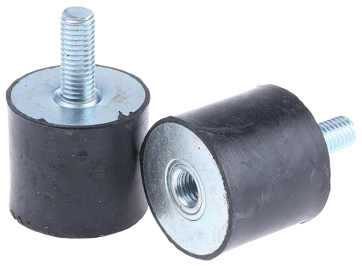 Produktfoto 1 von FIBET Gummi Vibrationsdämpfer M10, Ø 40mm x 60mm