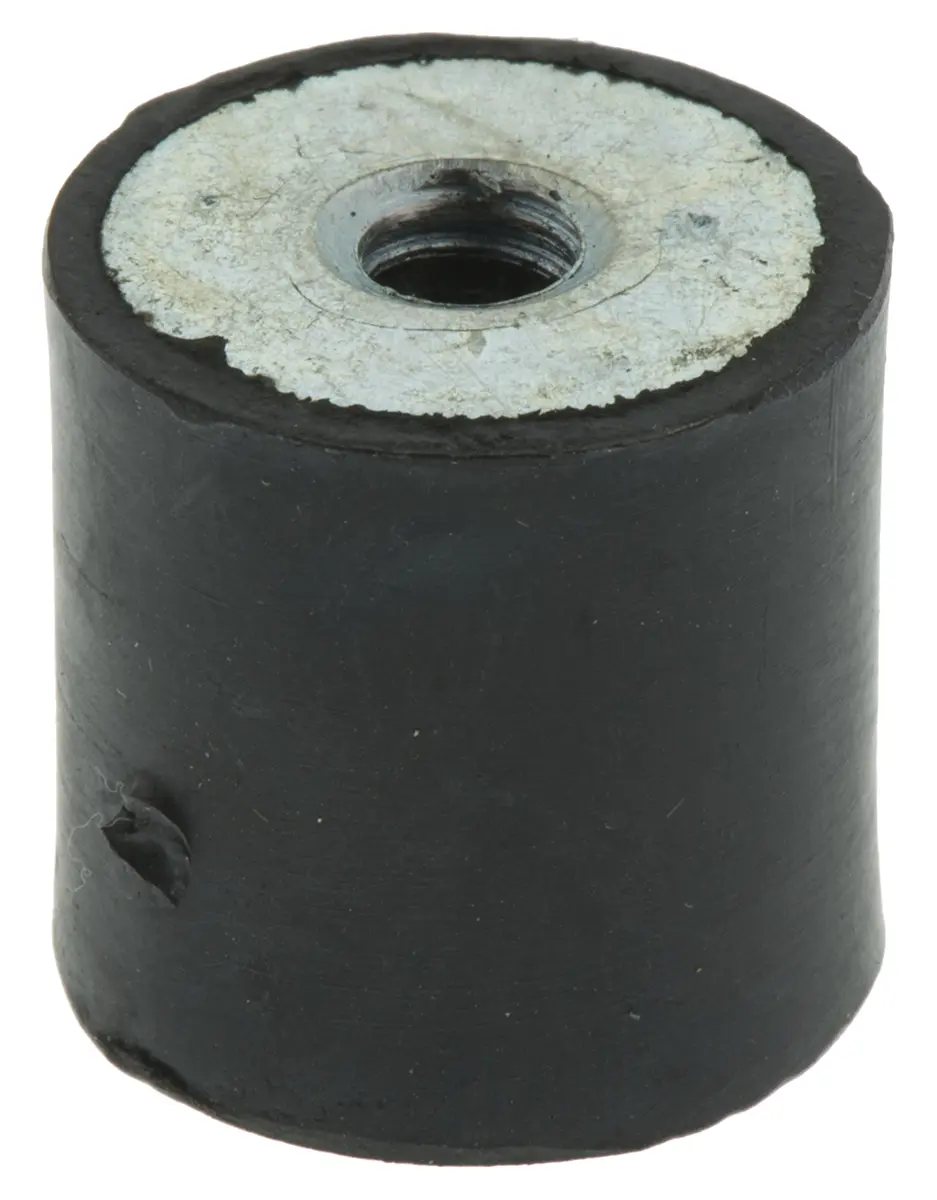 Produktfoto 1 von FIBET Gummi Vibrationsdämpfer, Innen-/Innengewinde Puffer M6, Ø 20mm x 20mm