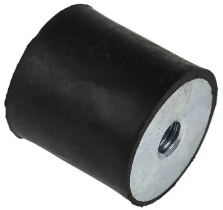Produktfoto 1 von FIBET Fibet Stahl zinkplattiert, Naturgummi Gummipuffer, Innen-/Innengewinde Puffer M8 36.6 daN, Ø 30 mm x 30 mm, 45