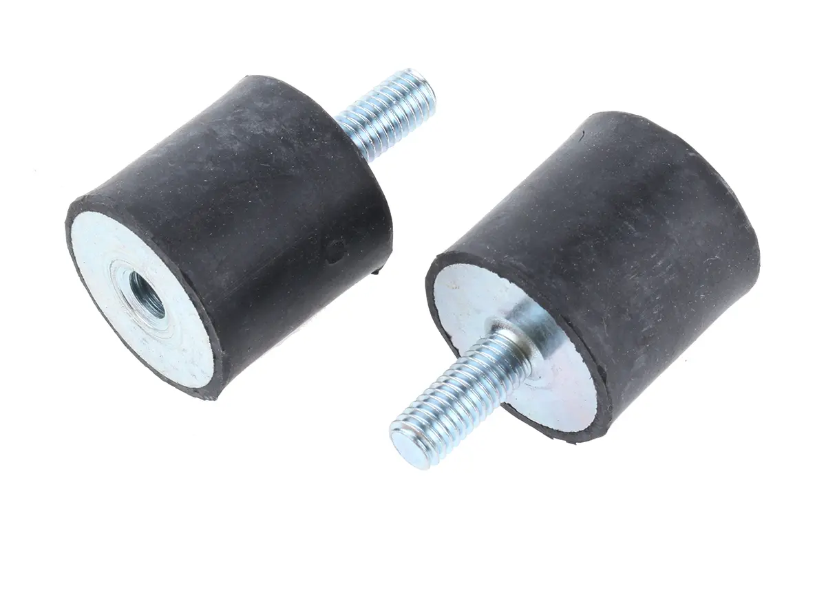 Produktfoto 1 von FIBET Gummi Vibrationsdämpfer, Außen-/Innengewinde Puffer M8, Ø 30mm x 30mm