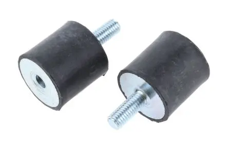 Produktfoto 1 von FIBET Fibet Stahl zinkplattiert, Nitrilkautschuk (NBR) Gummipuffer, Außen-/Innengewinde Puffer M8 x 20 mm 67.2 daN, Ø 30