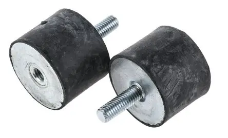 Produktfoto 1 von FIBET Fibet Naturgummi Gummipuffer, Spule M8 x 23 mm 147.6 kg, Ø 40 mm x 30 mm, 60 IRHD / bis 24.6 daN